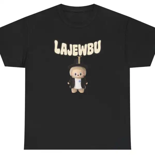 Lajewbu Labubu Parody Meme Graphic Tee Jewish Humor