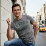 Later Alligator Funny Gator Joke Men’s Graphic Shirt