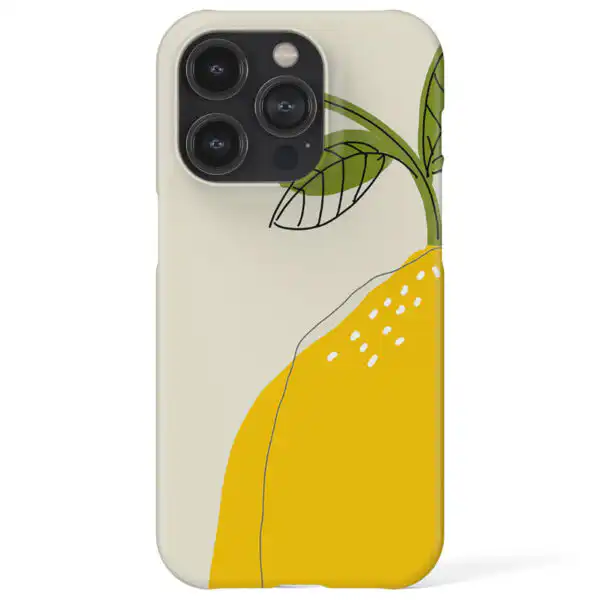Lemon Print Stylish Protective Phone Case