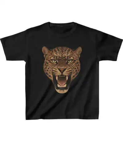 Leopard Graphic 90s Baby Tee | Vintage Animal Print Y2K Streetwear Top for Women | Editorial Edition