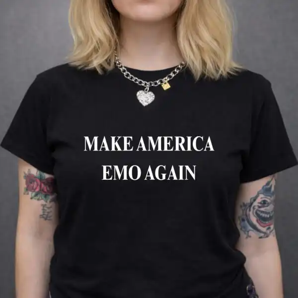 Make America Emo Again Funny Alt Girl Millennial Shirt