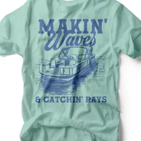 Makin' Waves & Catchin' Rays | Vintage Soft Unisex T-Shirt | Ruby’s Rubbish®
