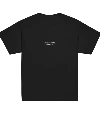 Mansplaining Survivor Embroidered Baby Tee | Editorial Artifact