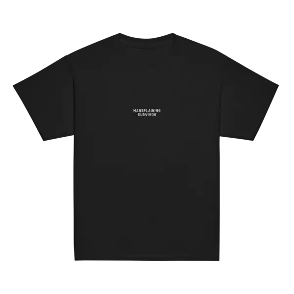 Mansplaining Survivor Embroidered Baby Tee | Editorial Artifact