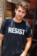 Mens Resist Political Protest Rebel Rally March Shirt