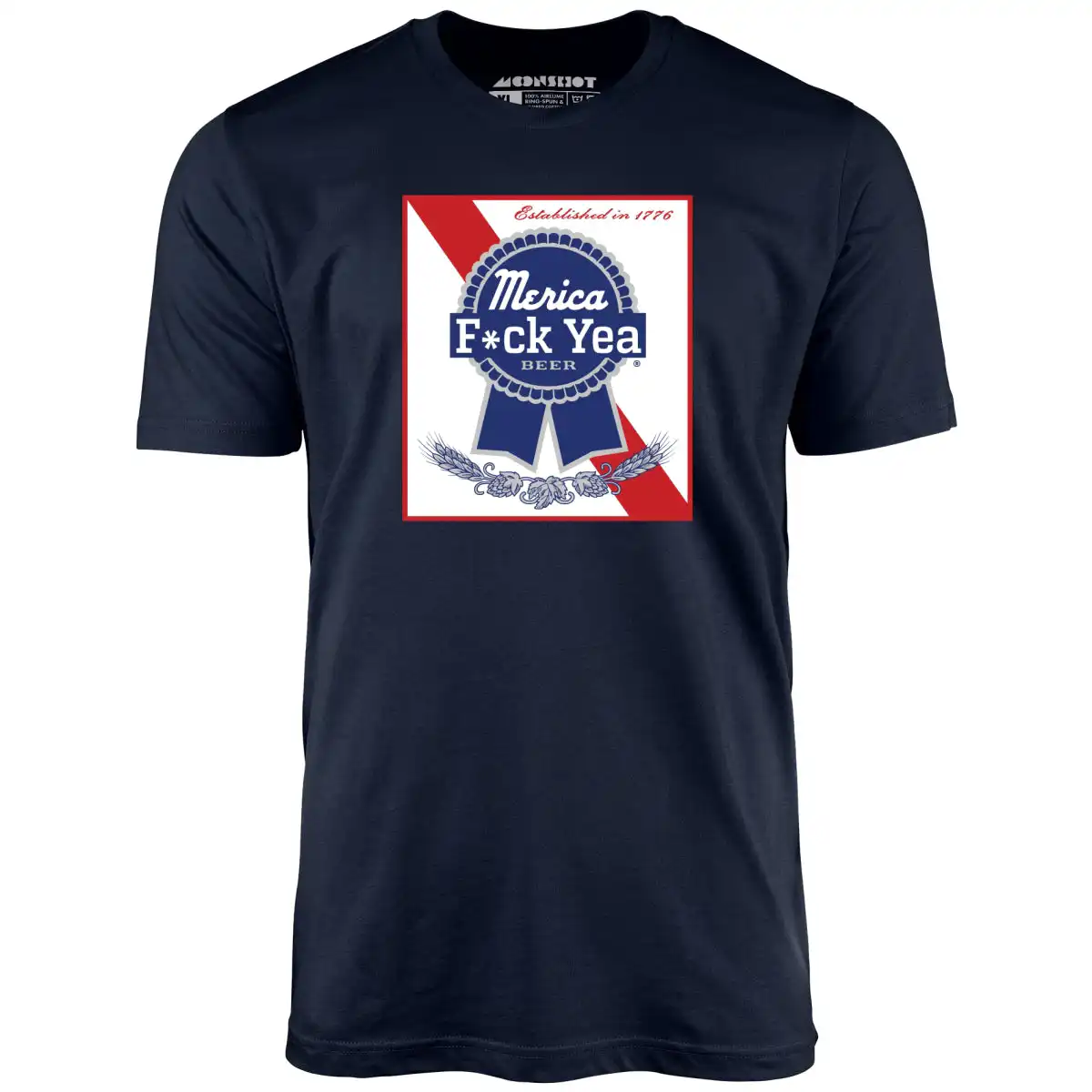 Merica F*ck Yea Beer Unisex T-Shirt with Patriotic Design Merica F*ck Yea Beer Unisex T-Shirt with Patriotic Design