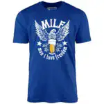 MILF Man I Love Freedom - Distressed Unisex T-Shirt