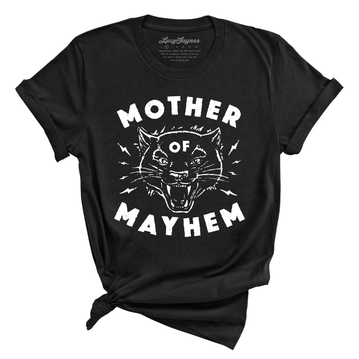 Mother Of Mayhem Tee - Unisex Snarling Panther Graphic Shirt Mother Of Mayhem Tee - Unisex Snarling Panther Graphic Shirt