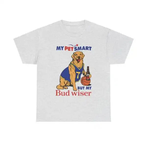 My Pet Smart But My Bud Wiser Funny Dog Meme Shirt