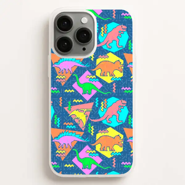 Nineties Dinosaurs Pattern iPhone & Galaxy Phone Case
