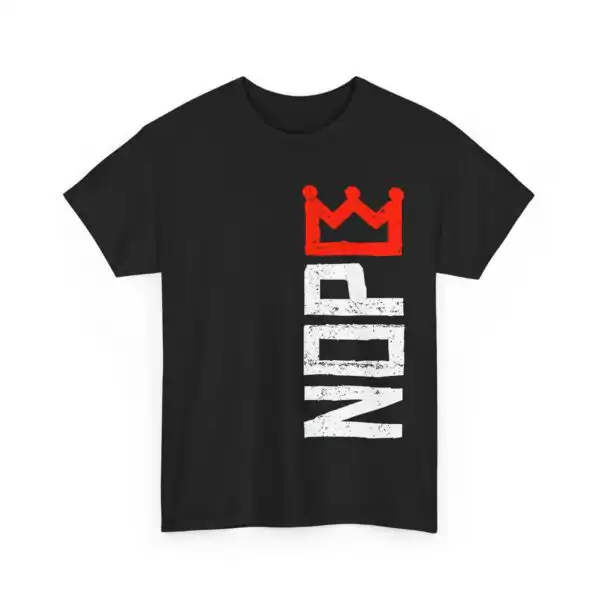 No Kings Protest Sign Bold Crown Graphic T-Shirt