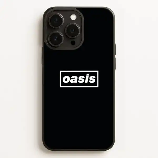 Oasis Black Phone Case for Music Fans
