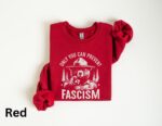 Only You Can Prevent Fascism Retro Bear Resist Sweatshirt