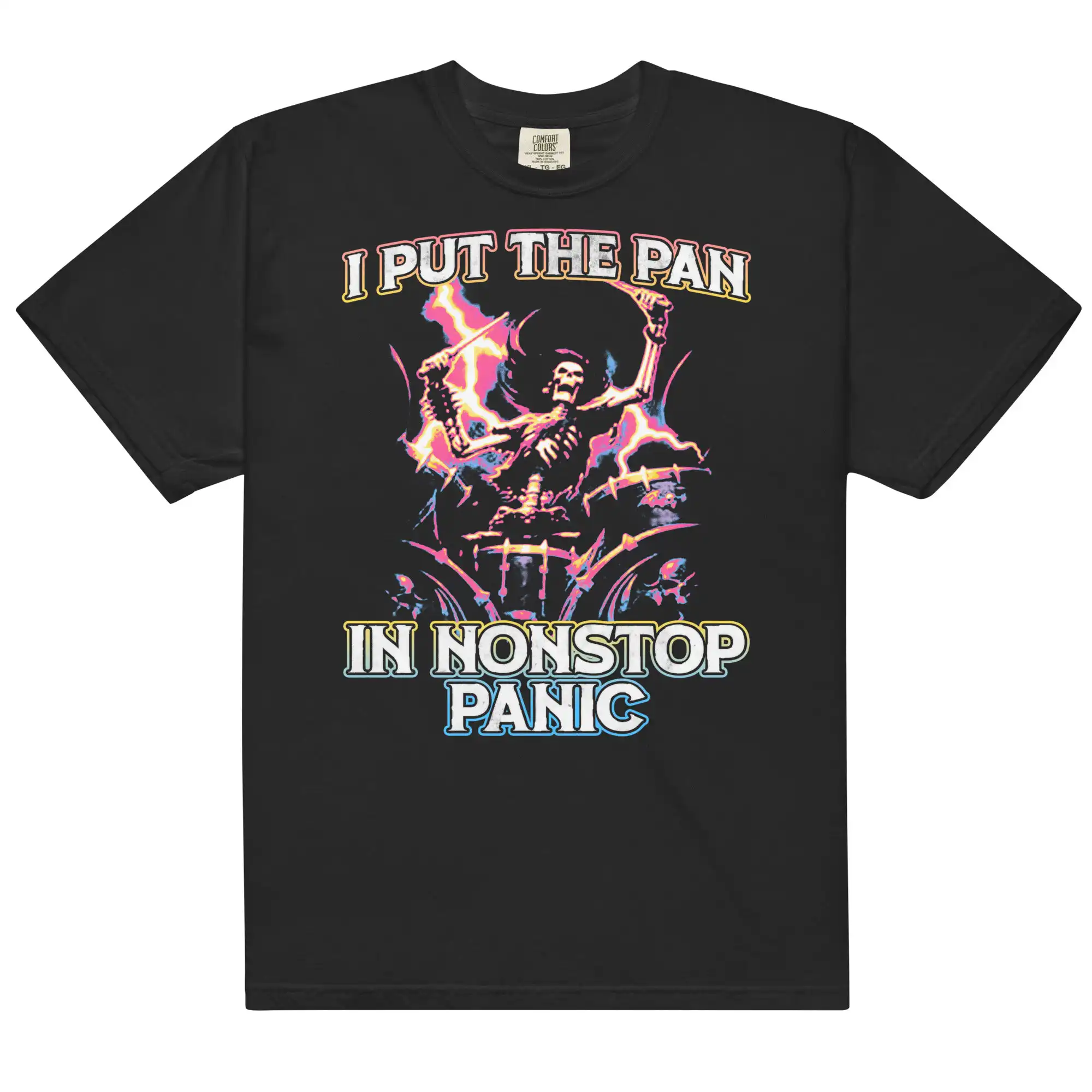 Pan in Nonstop Panic Unisex Heavyweight Relaxed Fit Shirt Pan in Nonstop Panic Unisex Heavyweight Relaxed Fit Shirt