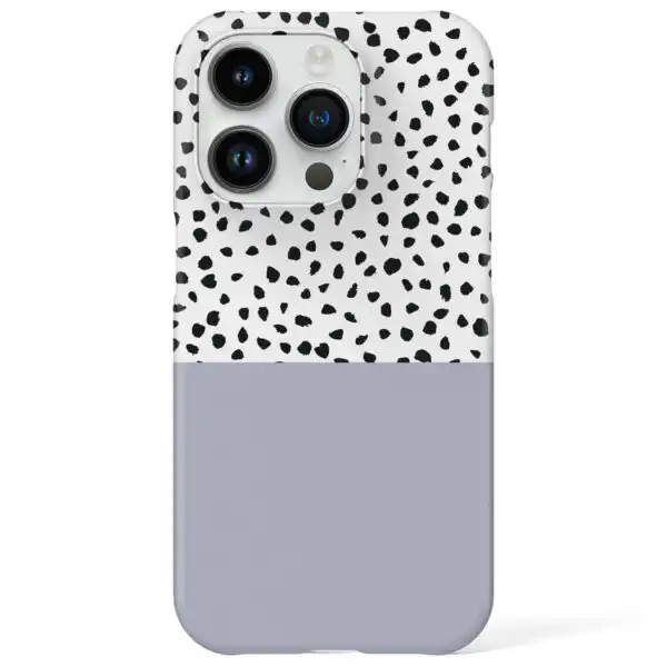 Pastel Blue Geo Dots Stylish Protective Phone Case