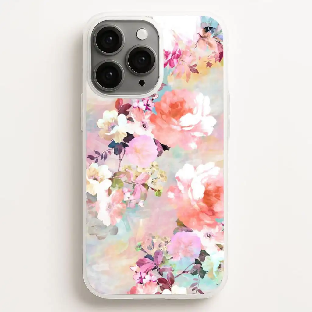 Pastel Pink Floral Pattern iPhone Galaxy Phone Case Pastel Pink Floral Pattern iPhone Galaxy Phone Case