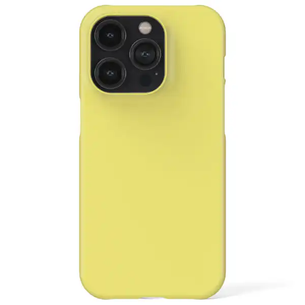 Pastel Yellow Aesthetic Stylish Phone Case