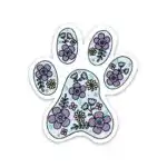 Paw Print Dog Themed Weather Resistant Sticker