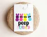 Peep Squad Easter Bunny Crew Friends Gift Shirt