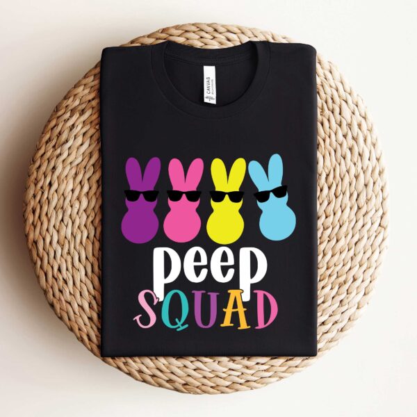 Peep Squad Easter Bunny Crew Friends Gift Shirt