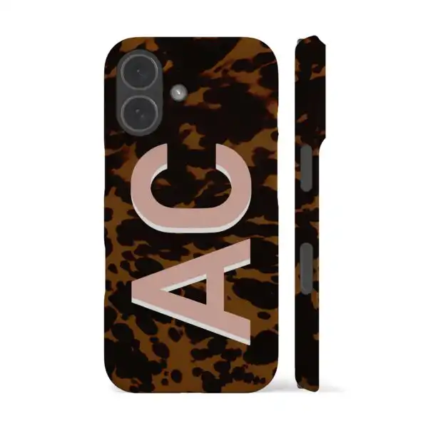 Personalised Tortoise Shell Initial Phone Case