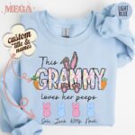 Personalized Easter Grammy Bunny Sweatshirt With Kids’ Names