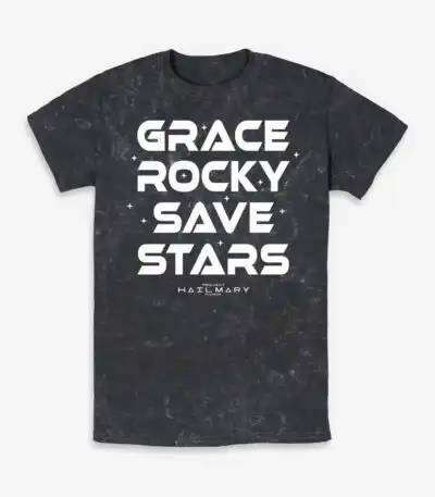 Project Hail Mary Grace & Rocky Save Stars Mineral Wash Tee