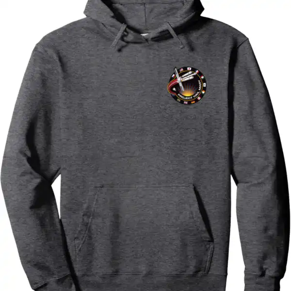 Project Hail Mary Mission Badge Pocket Logo Pullover Hoodie