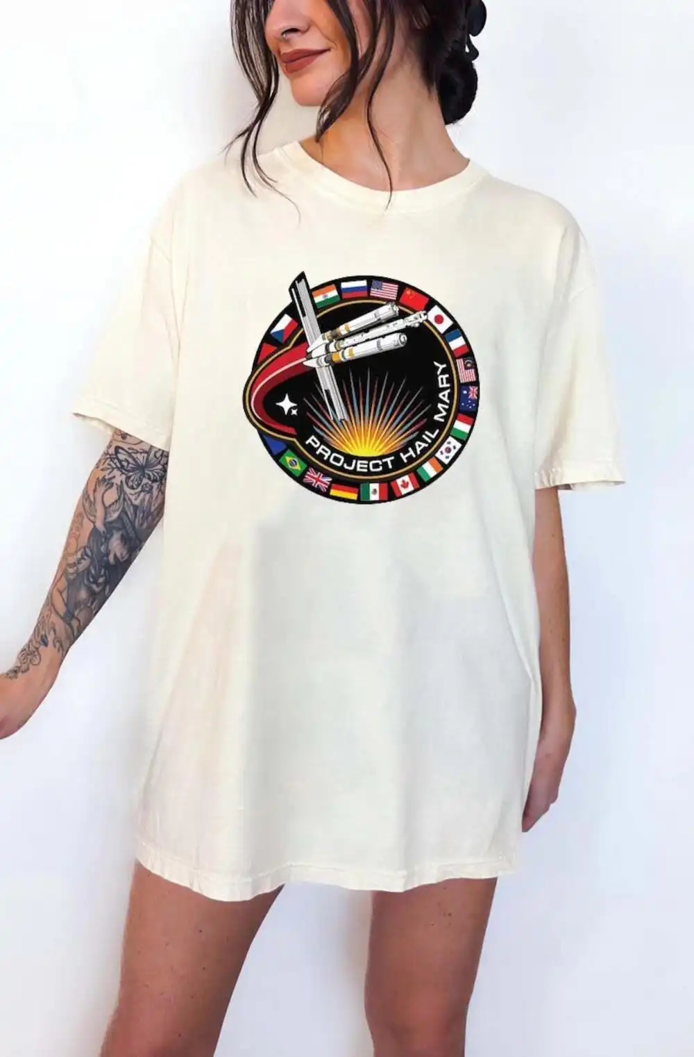 Project Hail Mary Mission Patch Shirt Hoodie Unisex Tee Project Hail Mary Mission Patch Shirt Hoodie Unisex Tee