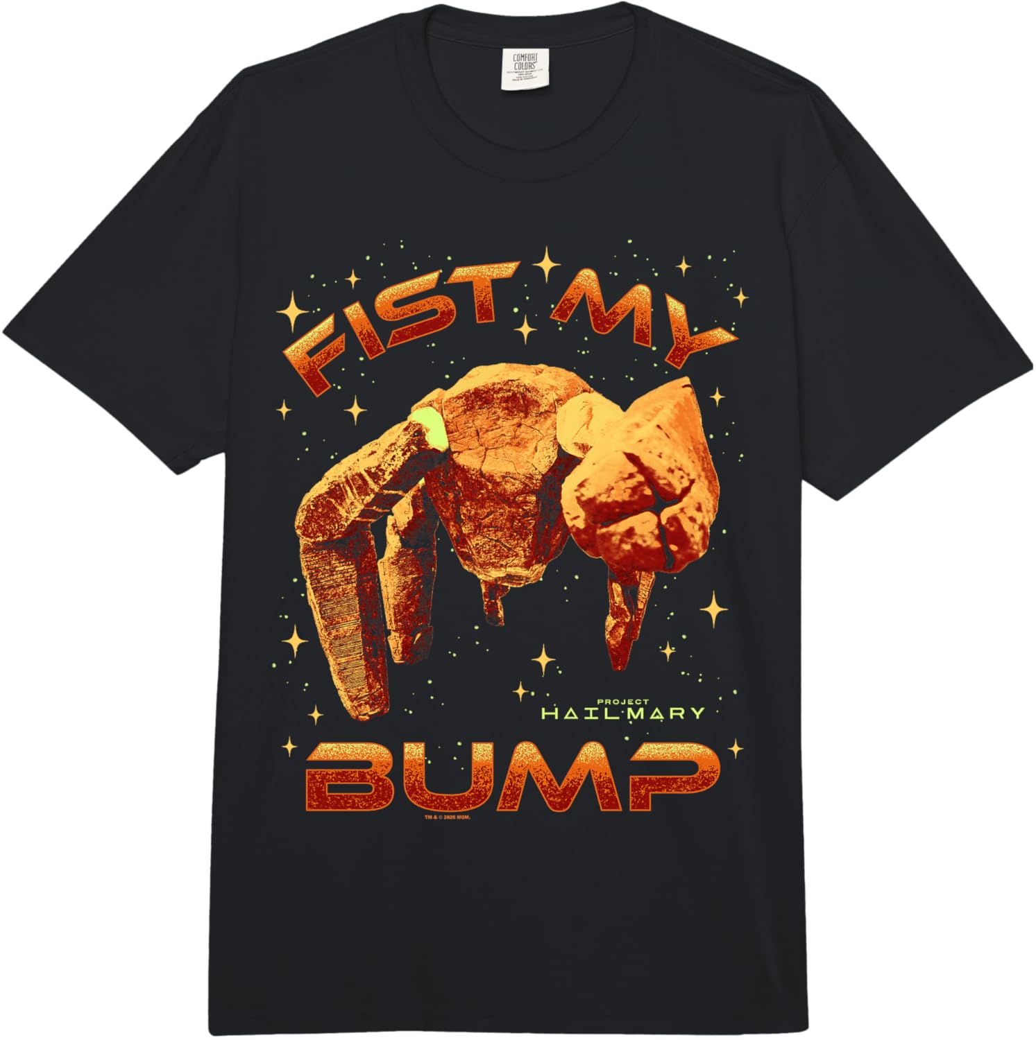 Project Hail Mary Rocky Alien Fist Bump Poster Graphic Tee Project Hail Mary Rocky Alien Fist Bump Poster Graphic Tee