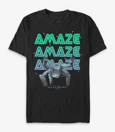 Project Hail Mary Rocky Graphic T-Shirt for Sci-Fi Fans