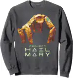 Project Hail Mary Rocky the Alien Distressed Portrait Sweatshirt