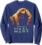 Project Hail Mary Rocky the Alien Distressed Portrait Sweatshirt
