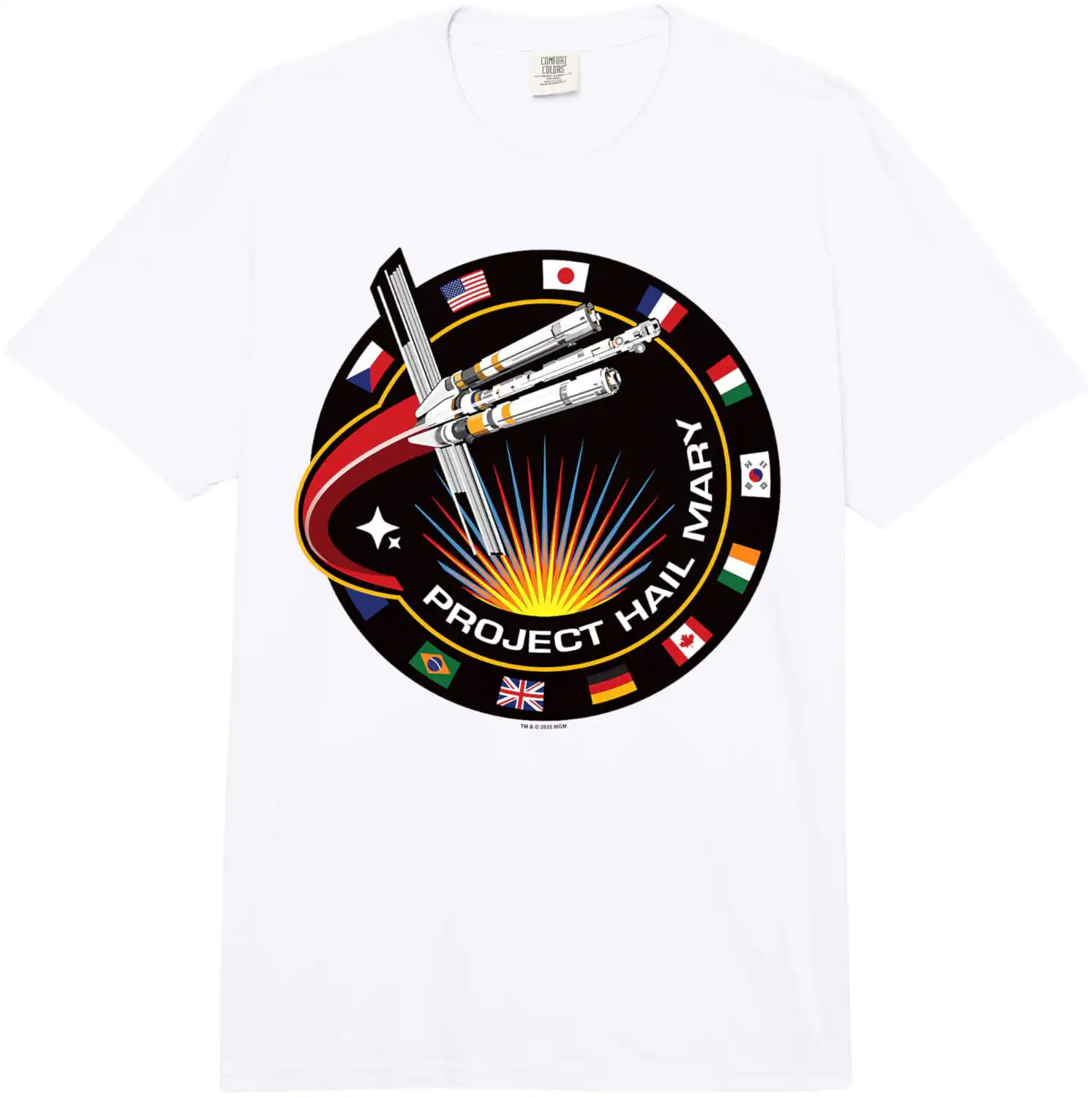 Project Hail Mary Spaceship Mission Badge Graphic Tee Project Hail Mary Spaceship Mission Badge Graphic Tee