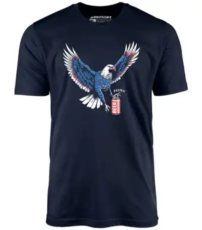 Psstkt Eagle - Unisex T-Shirt with Bold Beer Graphic Design