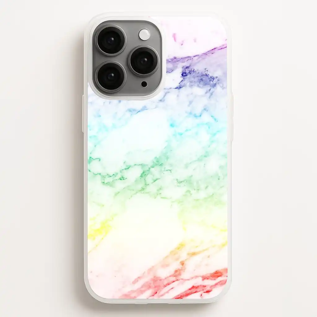 Rainbow Streak Marble Pattern Colorful Phone Case Rainbow Streak Marble Pattern Colorful Phone Case