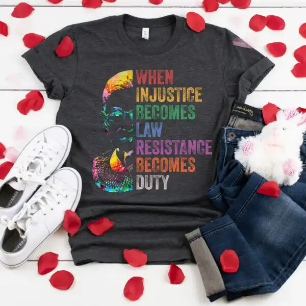 RBG Ruth Bader Ginsburg Resist Democracy Protest Shirt