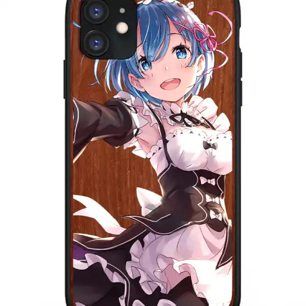 Rem Melt My Heart Wooden Phone Case