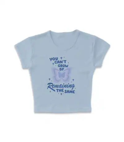 Remain the Same Micro Rib Baby Tee | Editorial Luxe