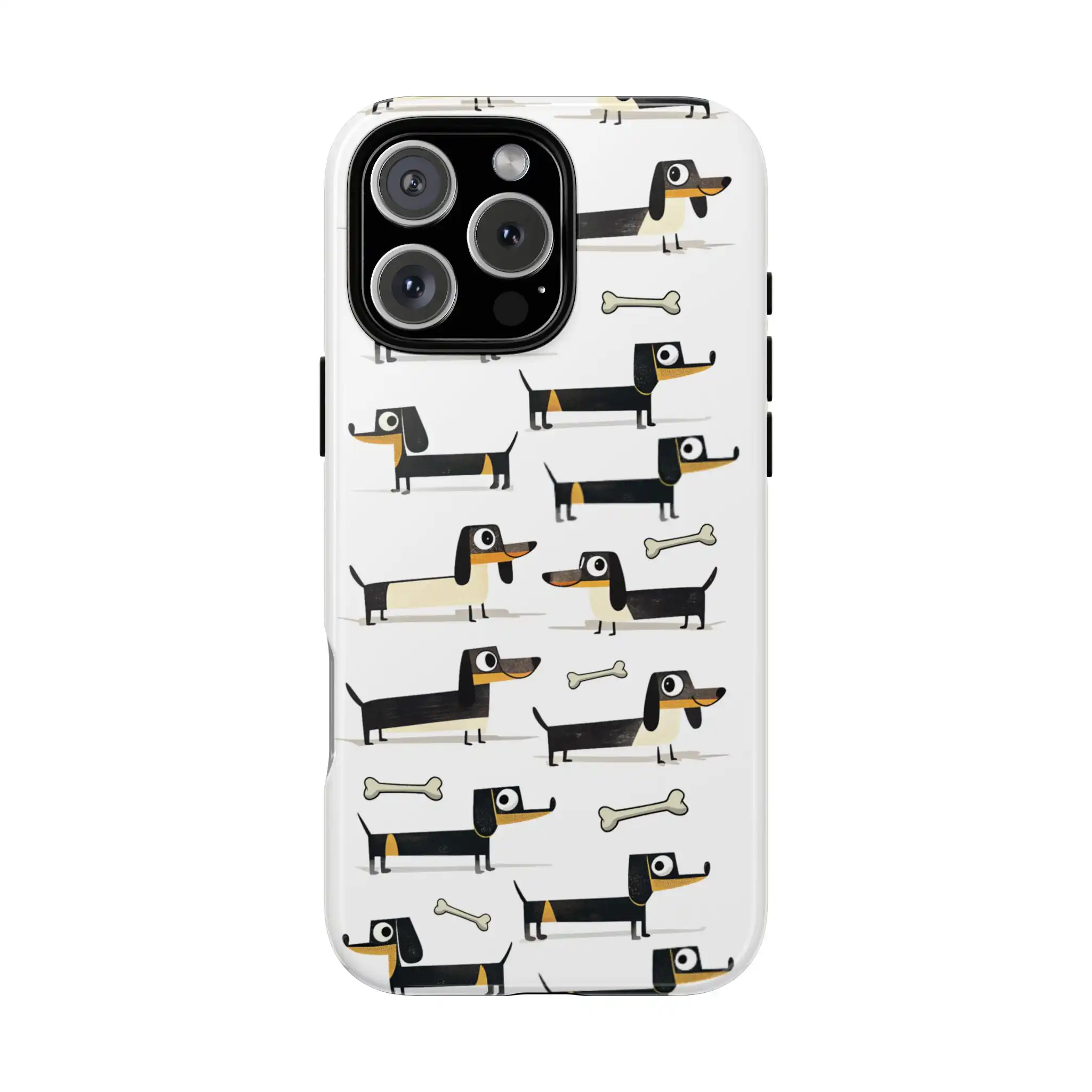 Retro Dachshund Pattern Sausage Dog Phone Case Retro Dachshund Pattern Sausage Dog Phone Case
