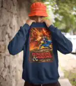 Retro Dungeons and Dragons DnD Board Game Sweatshirt