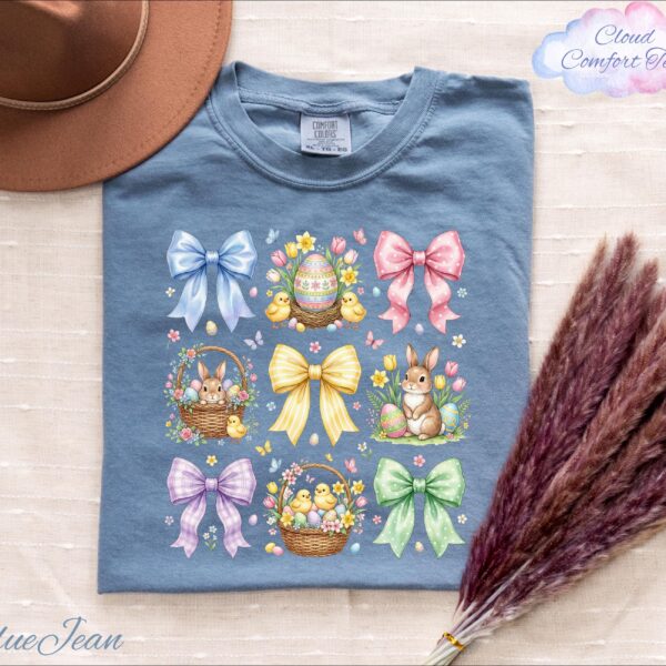Retro Easter Bunny Coquette Easter Eggs Shirt
