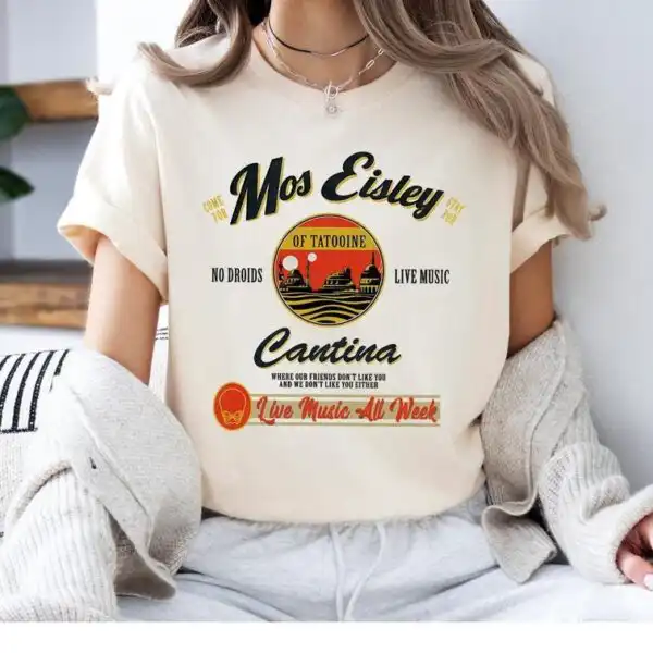 Retro Mos Eisley Cantina Sweatshirt - No Droids Allowed Hoodie, Free Shipping!