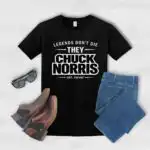 RIP Chuck Norris Memorial Legends Never Die Tribute Shirt