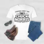 RIP Chuck Norris Memorial Legends Never Die Tribute Shirt
