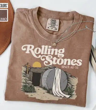 Rolling Stones Jesus Christ Easter Christian Graphic Shirt