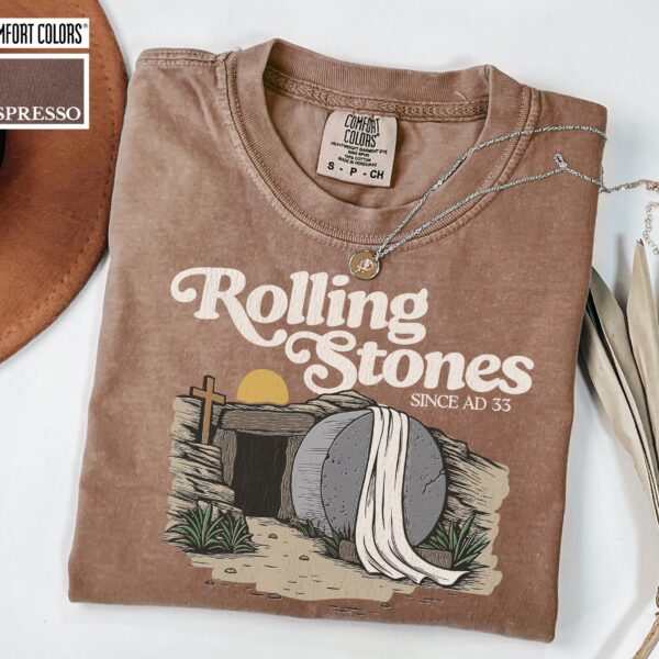 Rolling Stones Jesus Christ Easter Christian Graphic Shirt