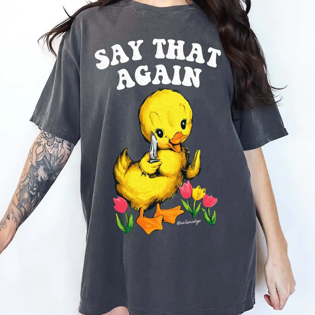 Say That Again Ducky Tee - Cozy Unisex 100% Cotton T-Shirt Say That Again Ducky Tee - Cozy Unisex 100% Cotton T-Shirt