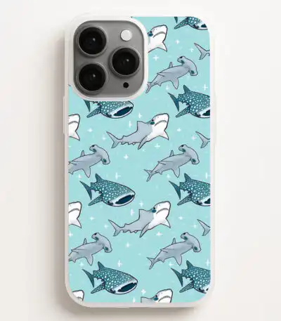 Shark Pattern iPhone Galaxy Pixel Phone Case
