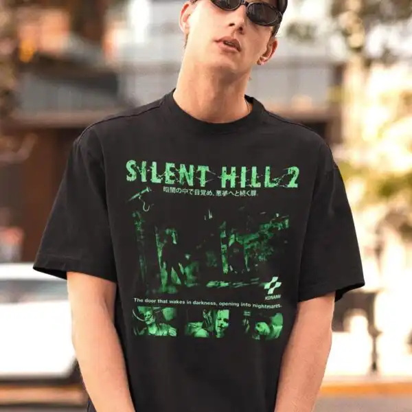 Silent Hill 2 Horror Game Graphic Tee Shirt
